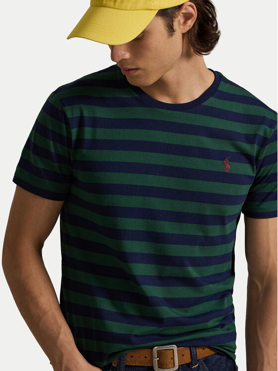 Polo Ralph Lauren Polo Ralph Lauren Тишърт 710803479031 Зелен Custom Slim Fit