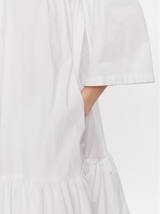 Moss Copenhagen Moss Copenhagen Рокля тип риза Danaya 17266 Бял Regular Fit