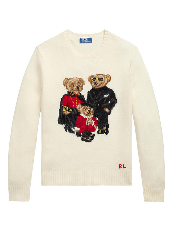 Polo Ralph Lauren Polo Ralph Lauren Sweter 710B28796001 Kremowy Regular Fit