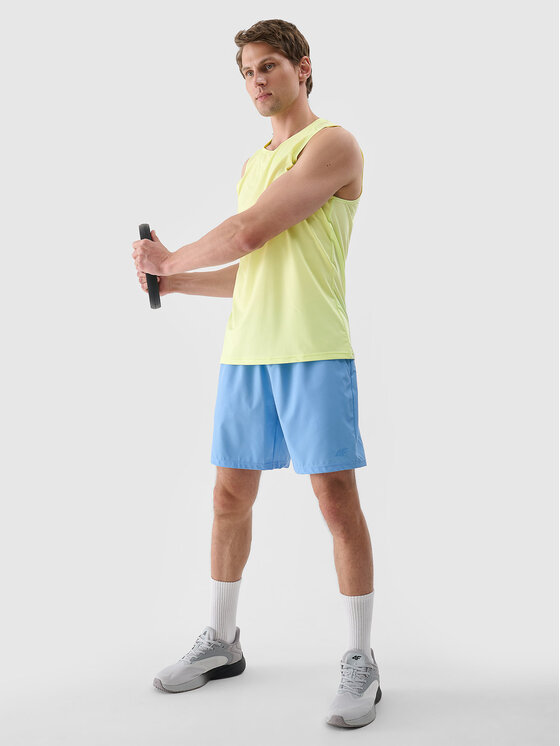 4F 4F Tank top BASIC+ Zielony Regular Fit