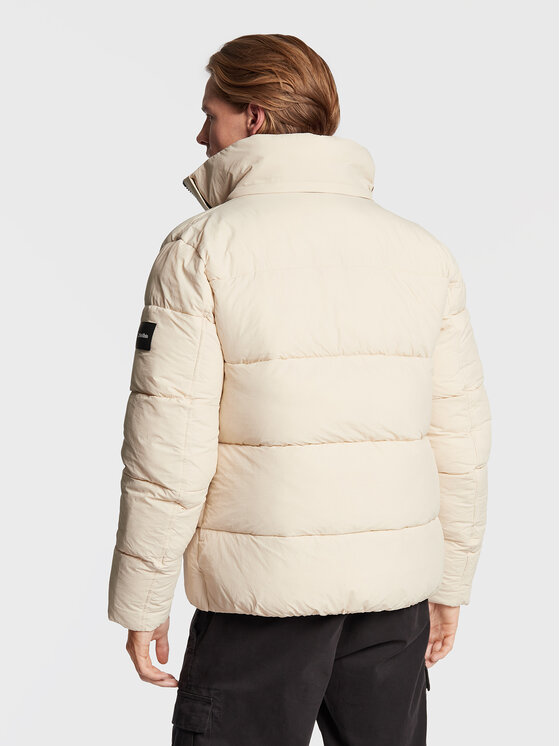 Calvin Klein Calvin Klein Kurtka zimowa Crinkle K10K110336 Beżowy Regular Fit