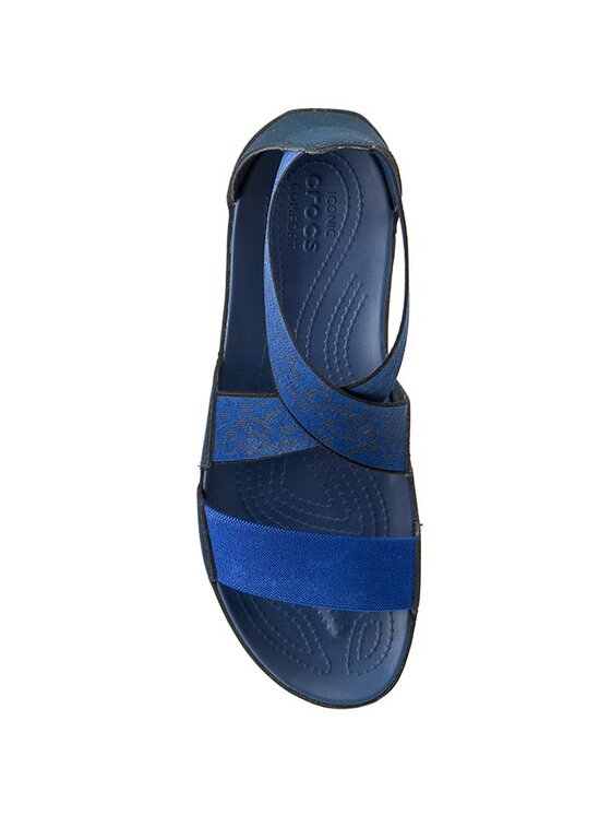 Crocs Crocs Basutės Anna Ankle Strap Sandal 203001 Tamsiai mėlyna