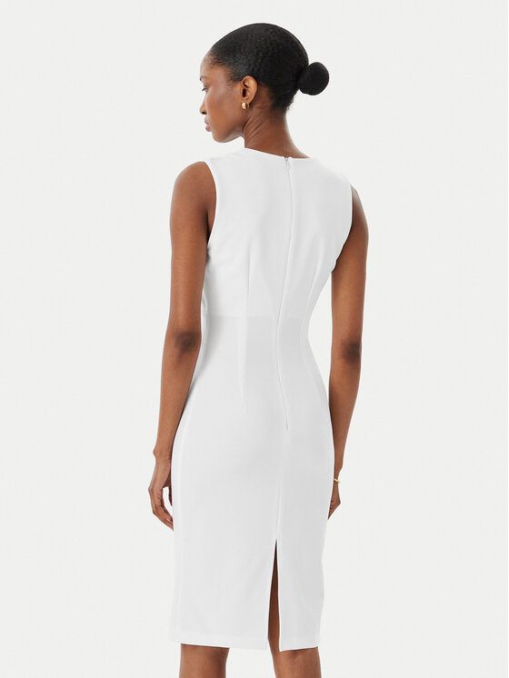 Rinascimento Rinascimento Koktel haljina CFC0019924002 Bijela Regular Fit