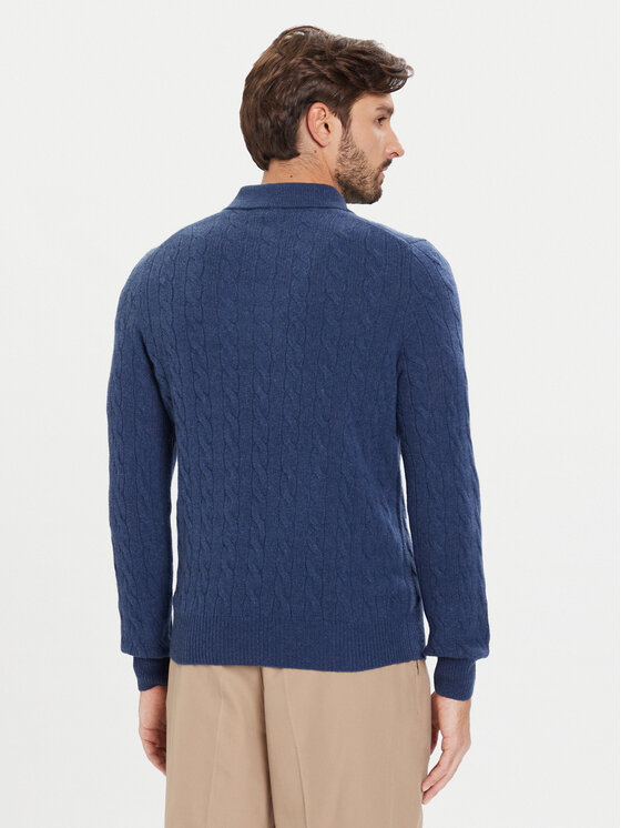Polo Ralph Lauren Polo Ralph Lauren Sweter 710974165003 Granatowy Regular Fit