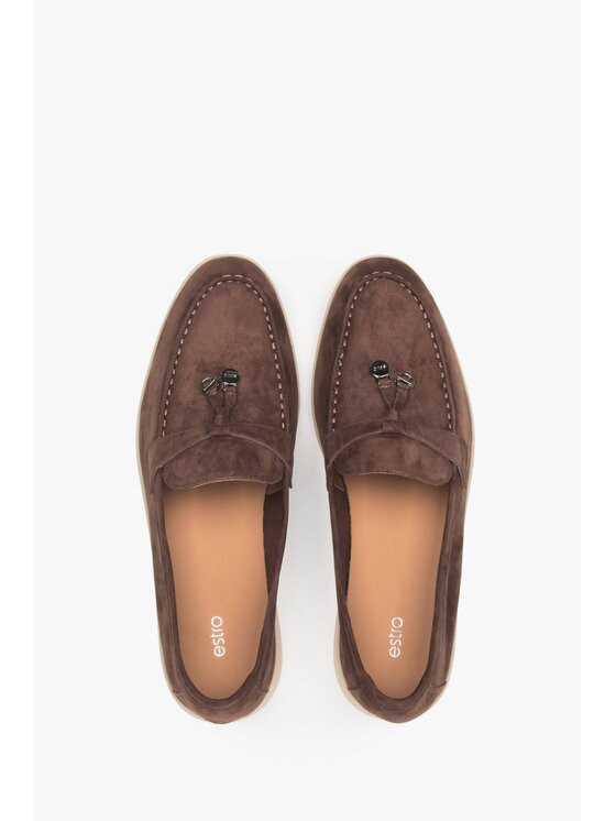 Estro Estro Μοκασίνια ER00113569 Καφέ