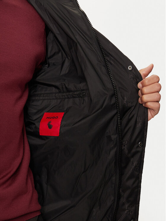 HUGO Hugo Vatovaná bunda Melmus2341 50524611 Černá Regular Fit