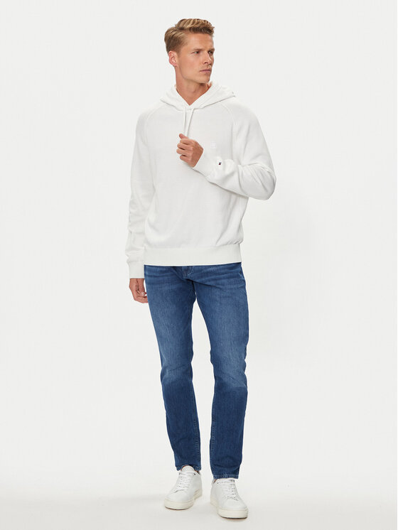 Tommy Hilfiger Tommy Hilfiger Μπλούζα MW0MW35515 Λευκό Regular Fit