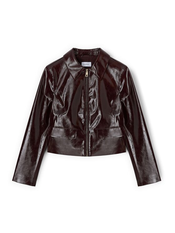 Motivi Motivi Giacca in similpelle R407Q001137N036 Bordeaux Regular Fit