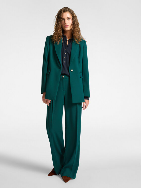 Elena Mirò Elena Mirò Pantaloni di tessuto P163P000359N035 Verde Regular Fit