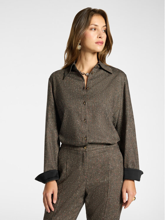 Elena Mirò Elena Mirò Camicia 5043P000370N001 Marrone Regular Fit