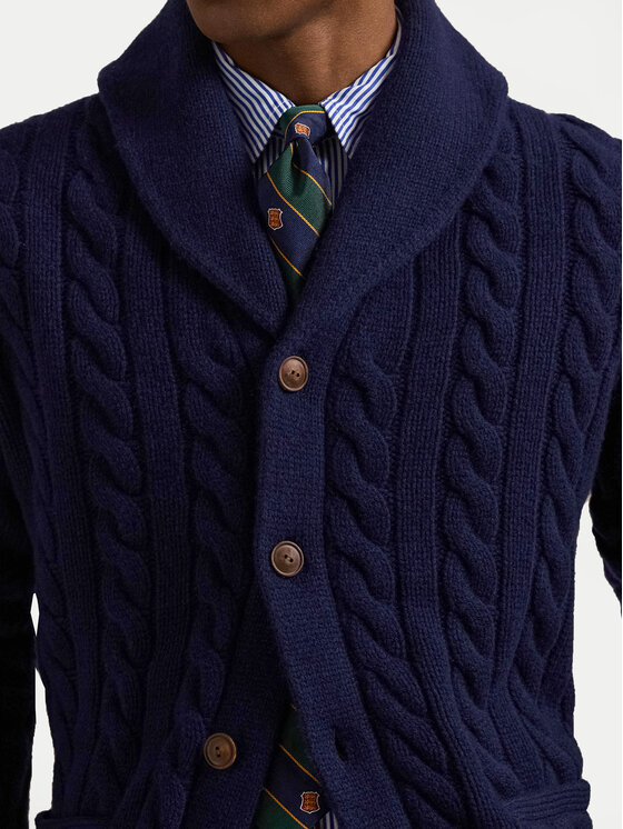 Polo Ralph Lauren Polo Ralph Lauren Kardigan 710956609001 Granatowy Regular Fit