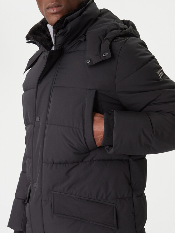 KARL LAGERFELD KARL LAGERFELD Télikabát 505035 554586 Fekete Regular Fit