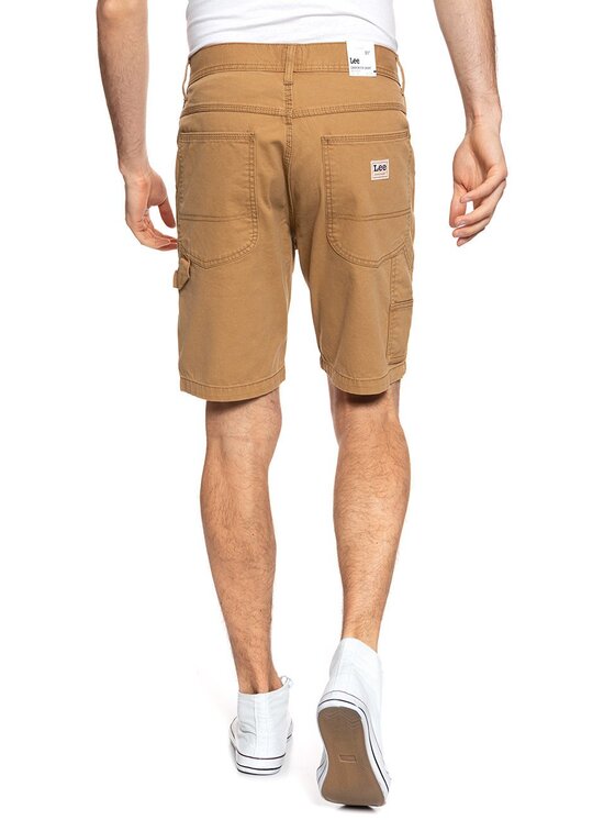 Lee Lee Pantaloncini di tessuto CARPENTER SHORT Marrone Regular Fit