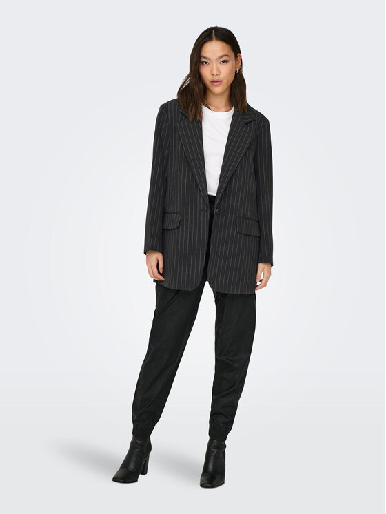ONLY ONLY Bleizers 15304268 Pelēks Oversize
