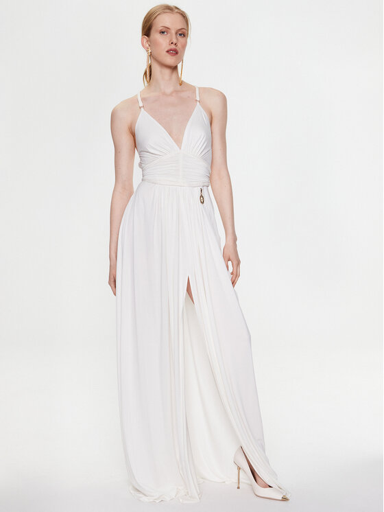 Elisabetta Franchi Elisabetta Franchi Abendkleid AB-430-32E2-V700 Weiß Regular Fit