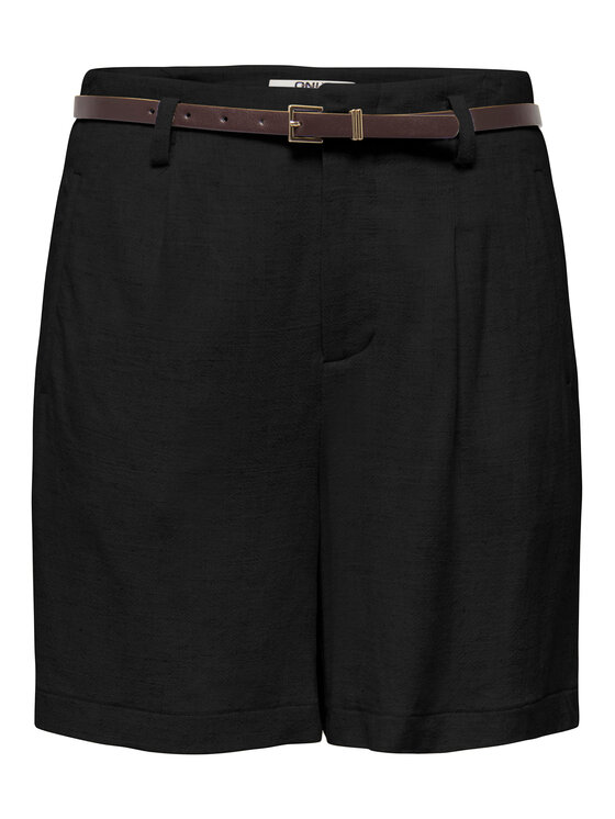 ONLY ONLY Шорти от плат Siesta 15367413 Черен Regular Fit