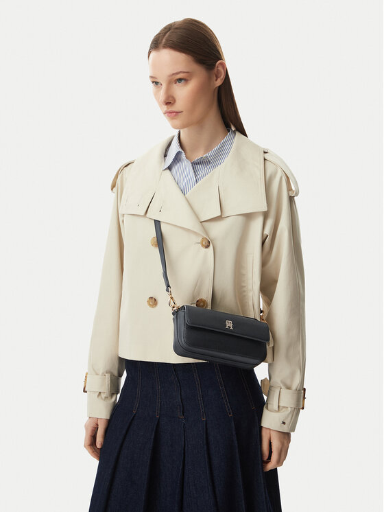 Tommy Hilfiger Geantă Th Icon Camera Bag AW0AW18721 Negru