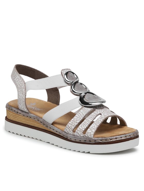 Rieker Rieker Sandalen 679L4-80 Weiß