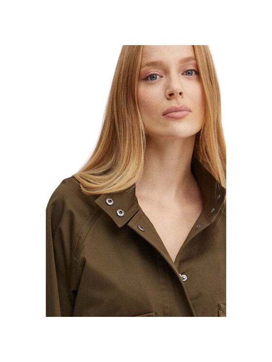Guess Guess Kurtka damska giubbino donna Is manuela Zielony Cropped Fit