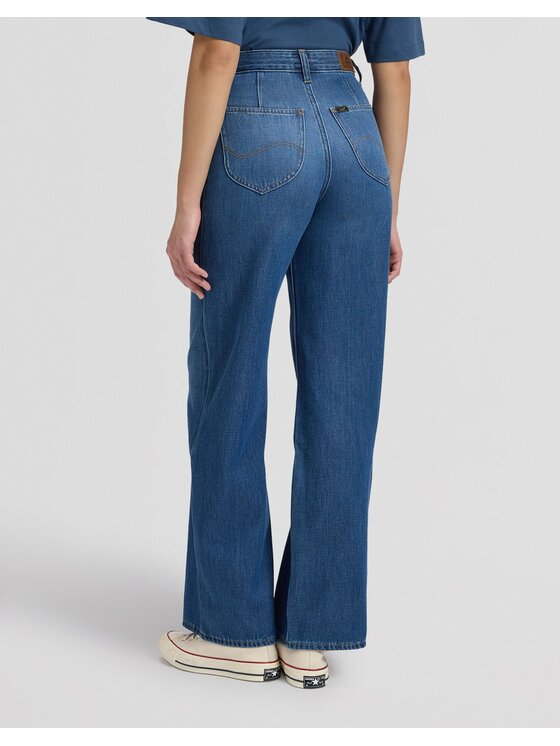 Lee Lee Jeansy STELLA Niebieski Wide Leg