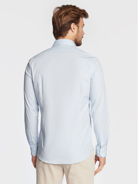 Calvin Klein Calvin Klein Marškiniai K10K109509 Mėlyna Slim Fit
