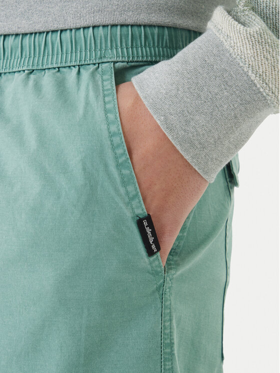 Quiksilver Quiksilver Šortky z materiálu Taxer Fatigue EQYWS03897 Zelená Regular Fit
