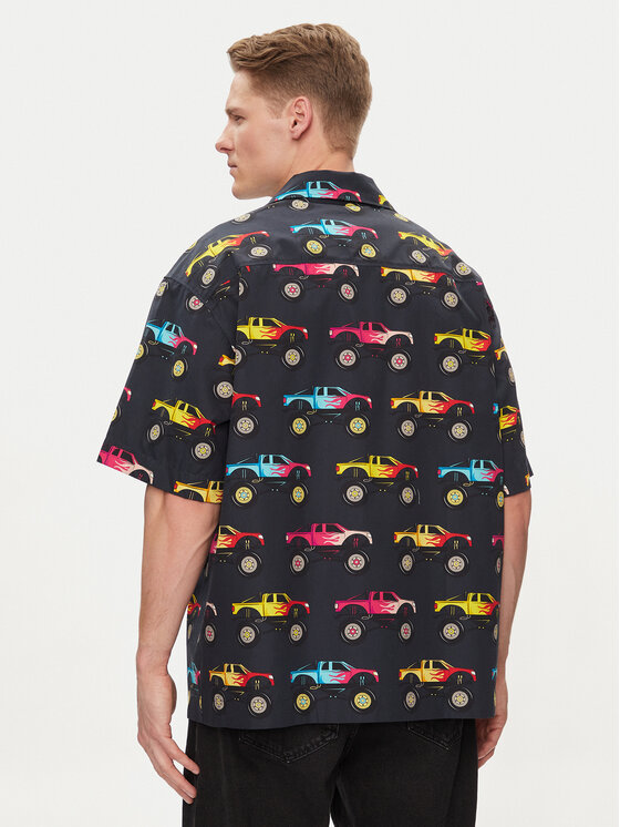 HUGO Hugo Camicia Egeeno 50514182 Nero Oversize
