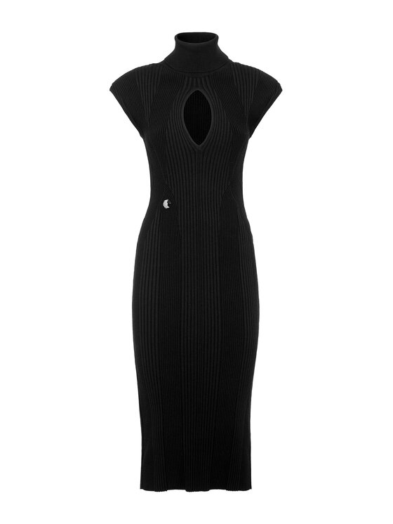 PHILIPP PLEIN PHILIPP PLEIN Sukienka koktajlowa 4489 Czarny Regular Fit