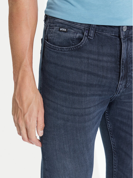 BOSS BOSS Jeans hlače H-Delaware 50544924 Mornarsko modra Slim Fit
