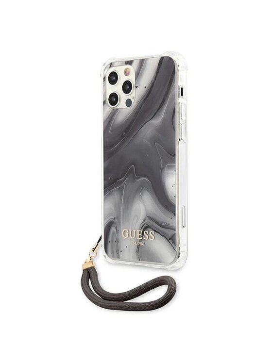 Guess Guess Etui na telefon iPhone 12 Pro Max Szary