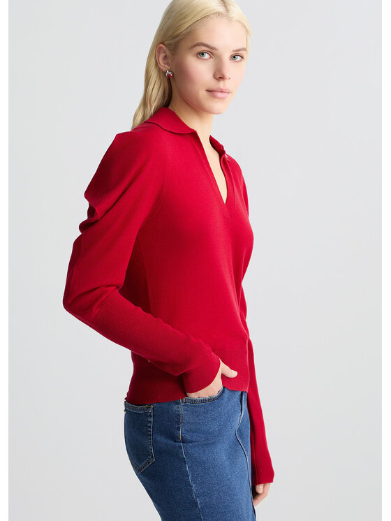 Liu Jo Liu Jo Sweter CA5102MA63OX0644 Czerwony Regular Fit