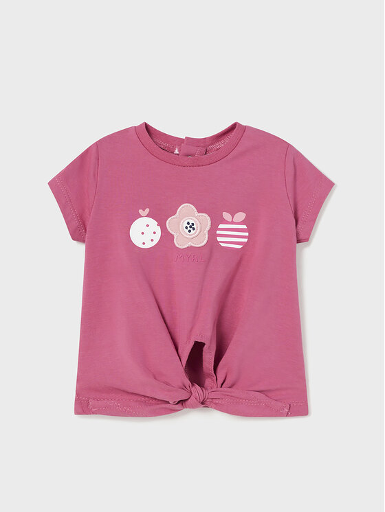 Mayoral Mayoral T-Shirt-Set 1097 Rosa Regular Fit