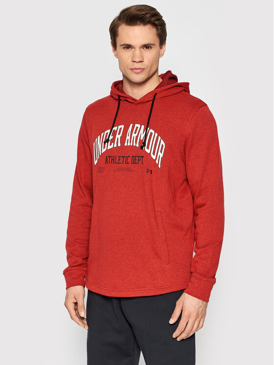 Under Armour Under Armour Bluza Ua Rival Terry Athletic Department 1370354 Czerwony Regular Fit