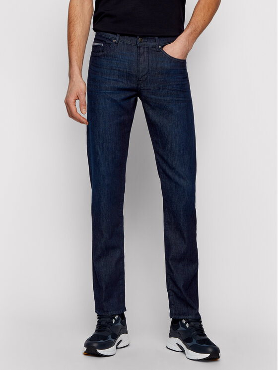 Boss Jeans Hlače Delaware3-1 50449701 Mornarsko Modra Slim Fit