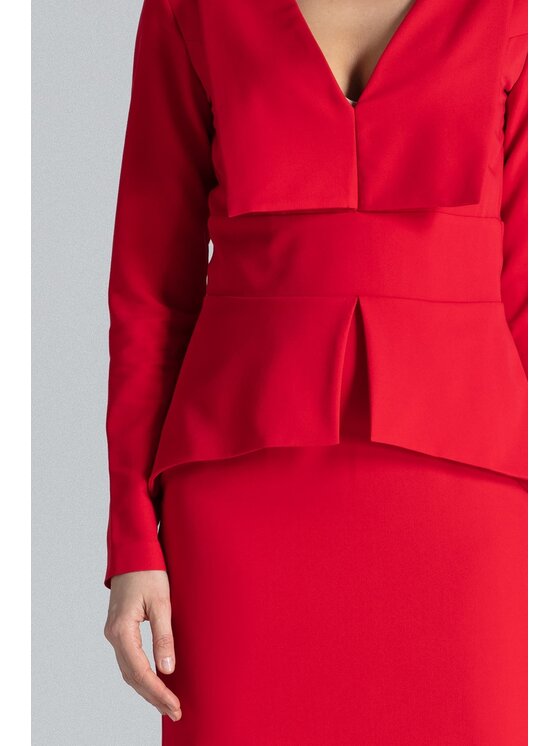 Lenitif Lenitif Vestito K491 Rosso Regular Fit