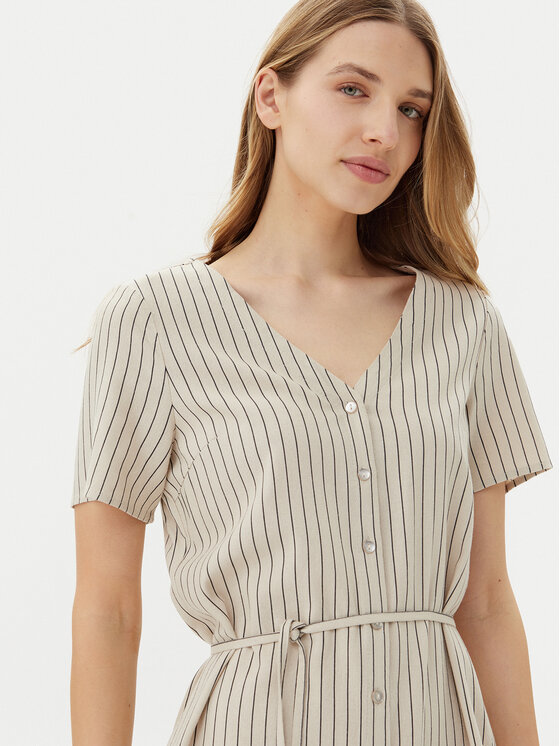 Vero Moda Vero Moda Sukienka letnia Mymilo 10322976 Beżowy Loose Fit