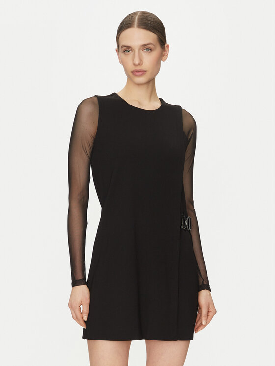 DKNY DKNY Sukienka koktajlowa DD4JBD29 Czarny Regular Fit