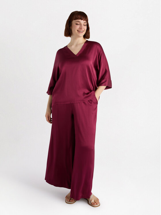 Fiorella Rubino Fiorella Rubino Blusa 2527L000654N016 Rosso Boxy Fit