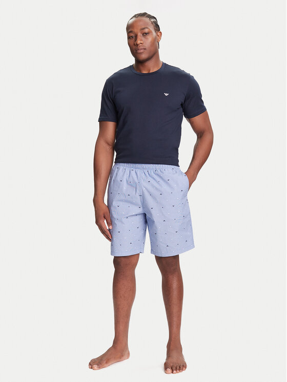 Emporio Armani Underwear Piżama EM000649 AF18543 MB352 Granatowy Regular Fit