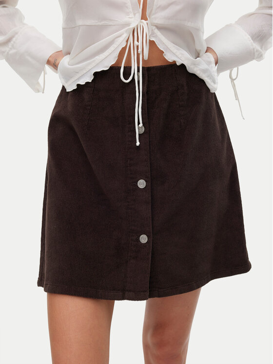 Vero Moda Vero Moda Mini sukně Etta 10315342 Hnědá Regular Fit