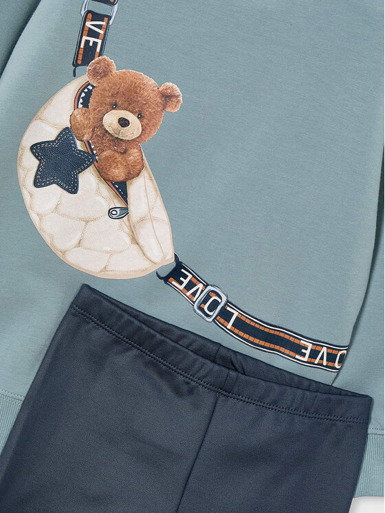 Mayoral Mayoral Set bluză și leggings 4727 Albastru Regular Fit