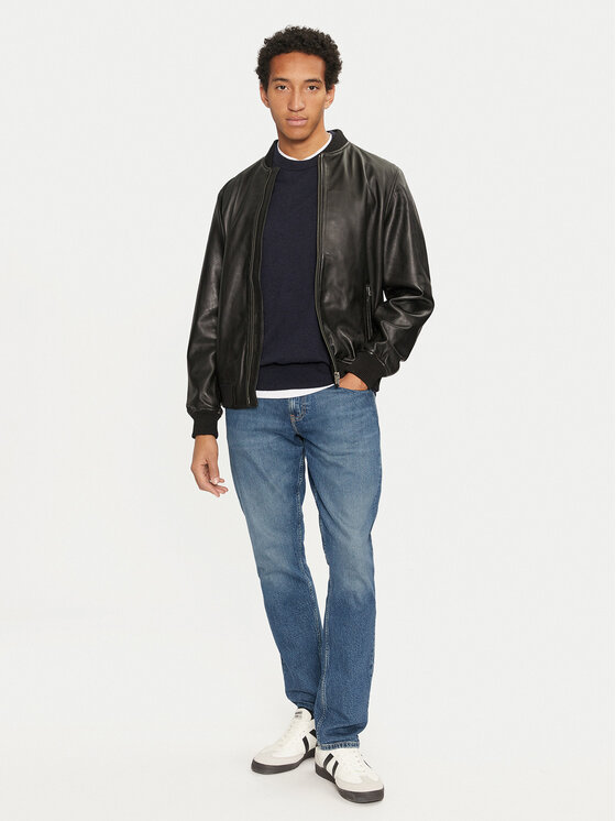 Pepe Jeans Pepe Jeans Kurtka skórzana Torno PM402986 Czarny Regular Fit