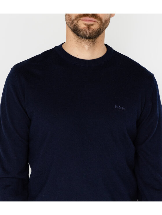 Lee Cooper Lee Cooper Sweter LOKI Granatowy Regular Fit