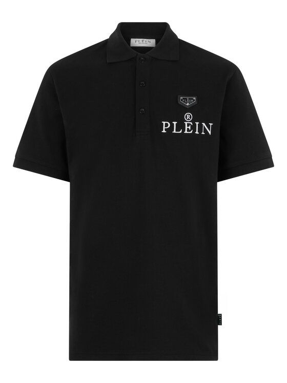 PHILIPP PLEIN PHILIPP PLEIN Polo 31624 Czarny Slim Fit