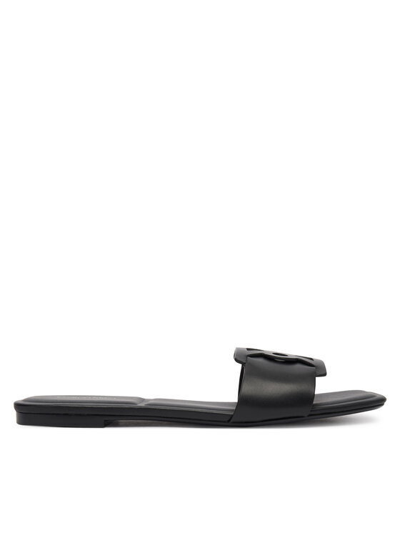Calvin Klein Calvin Klein Παντόφλες Square Flat Sandal Emblem HW0HW03128 Μαύρο
