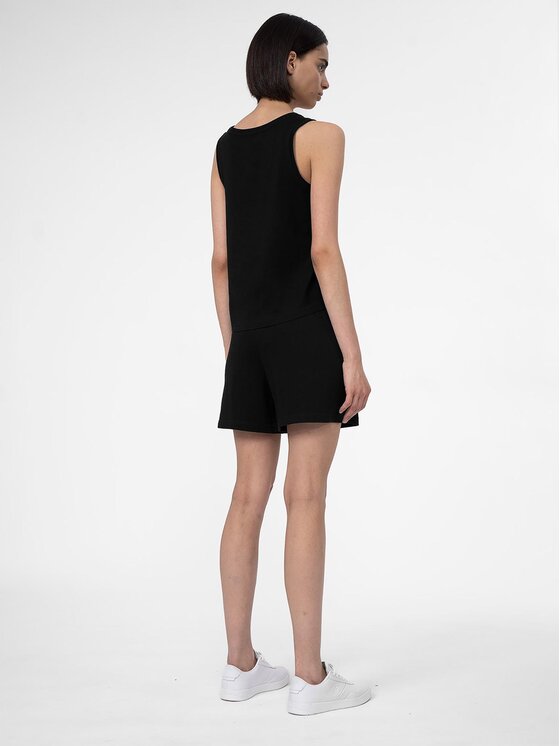 4F 4F Top 4FSS23TTSHF567 Czarny Regular Fit