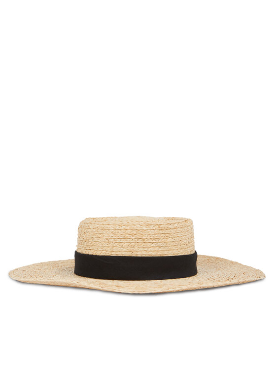 Calvin Klein Calvin Klein Šešir Ck Metal Linen Band Straw Hat K60K612915 Bež