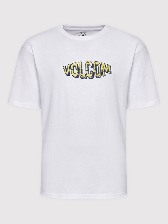 Volcom Volcom Tricou Crusher A4312205 Alb Loose Fit