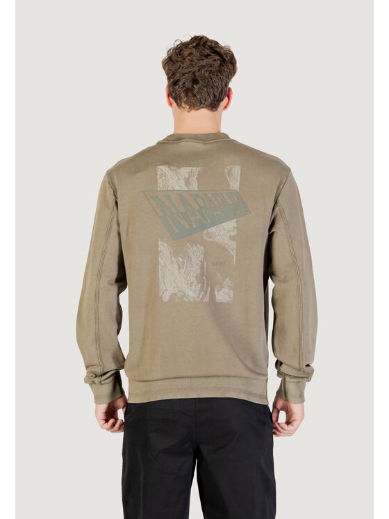 Napapijri Napapijri Μπλούζα B-AREN C Πράσινο Casual Fit