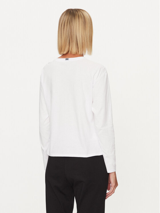 United Colors Of Benetton United Colors Of Benetton Zgornji del pižame 30963M04S Bela Regular Fit